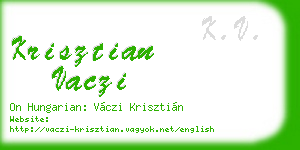 krisztian vaczi business card